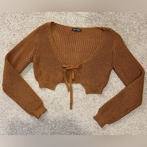 NWOT Shein Cropped Knit Cardigan Size Small